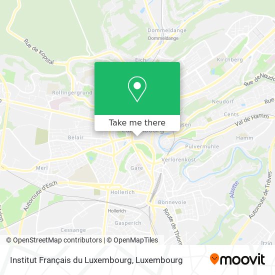 Institut Français du Luxembourg Karte