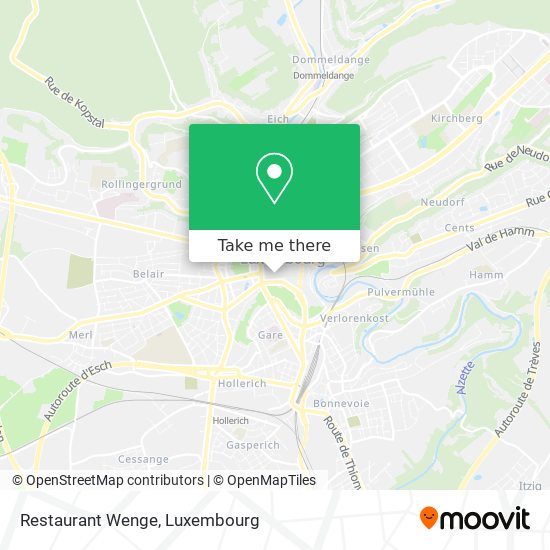 Restaurant Wenge map