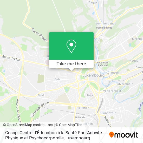 Cesap, Centre d'Éducation à la Santé Par l'Activité Physique et Psychocorporelle map