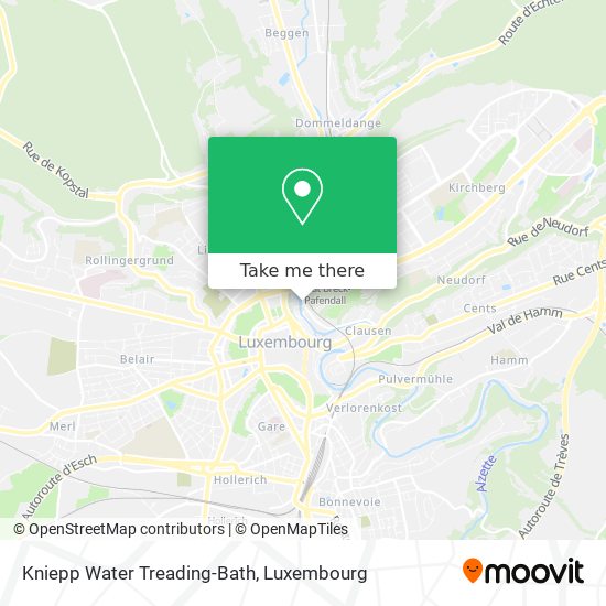 Kniepp Water Treading-Bath map