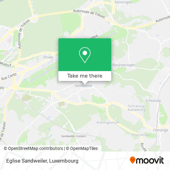 Eglise Sandweiler map