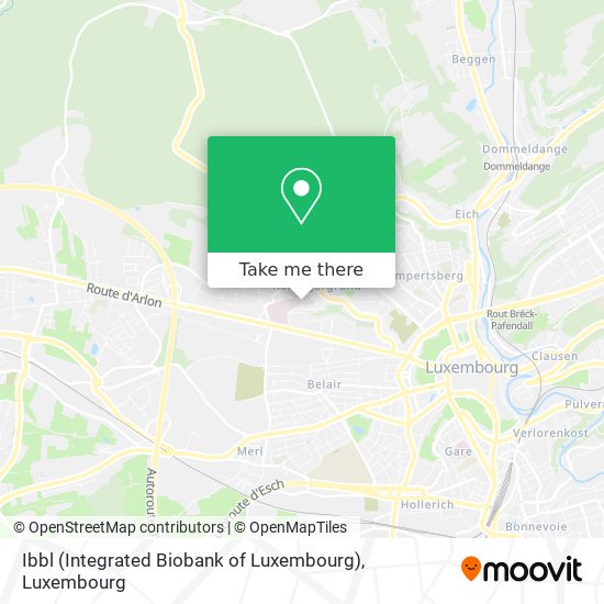 Ibbl (Integrated Biobank of Luxembourg) map