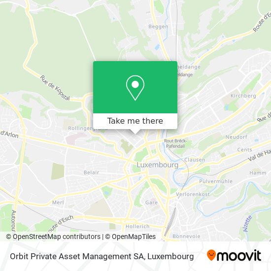 Orbit Private Asset Management SA Karte