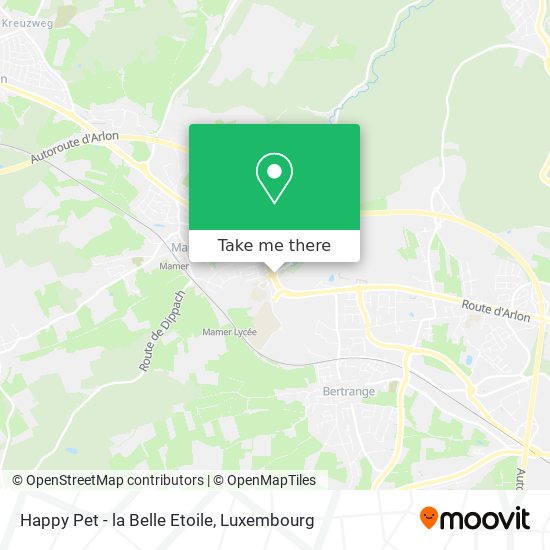Happy Pet - la Belle Etoile map