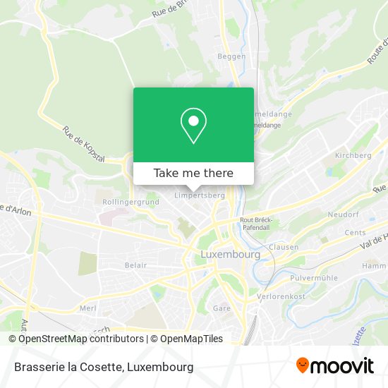 Brasserie la Cosette map