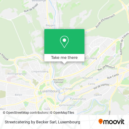 Streetcatering by Becker Sarl map