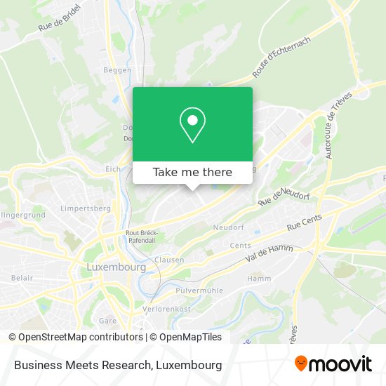 Business Meets Research map