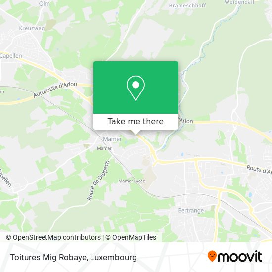 Toitures Mig Robaye map