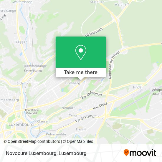 Novocure Luxembourg map