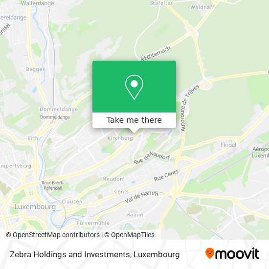 Zebra Holdings and Investments map
