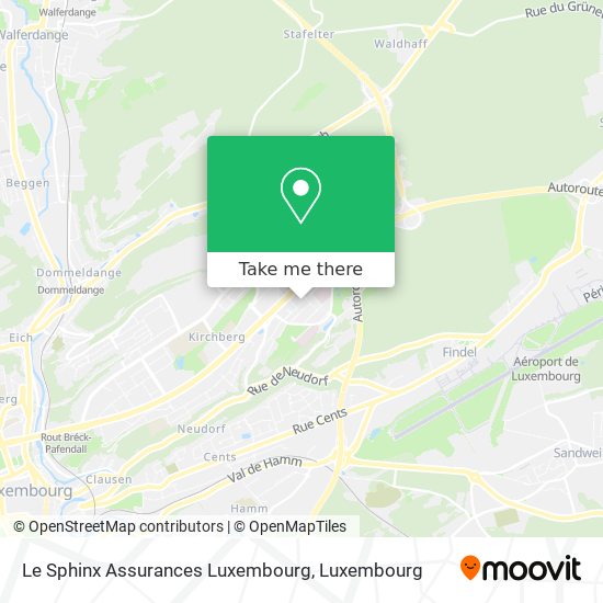 Le Sphinx Assurances Luxembourg Karte