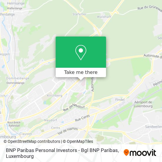 BNP Paribas Personal Investors - Bgl BNP Paribas map