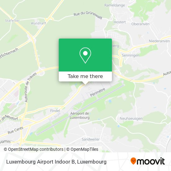 Luxembourg Airport Indoor B map