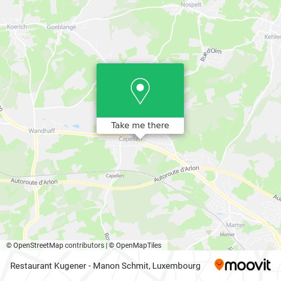 Restaurant Kugener - Manon Schmit map