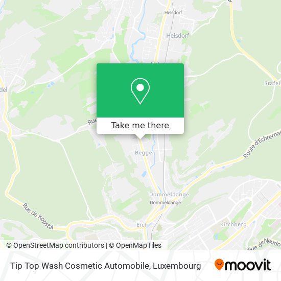 Tip Top Wash Cosmetic Automobile map