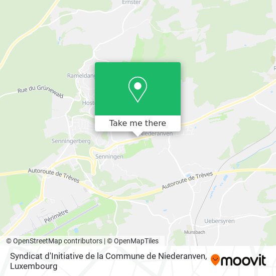 Syndicat d'Initiative de la Commune de Niederanven map