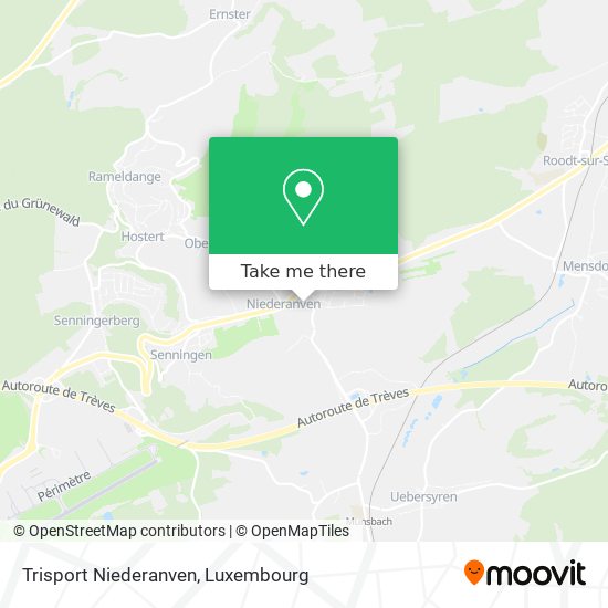 Trisport Niederanven map