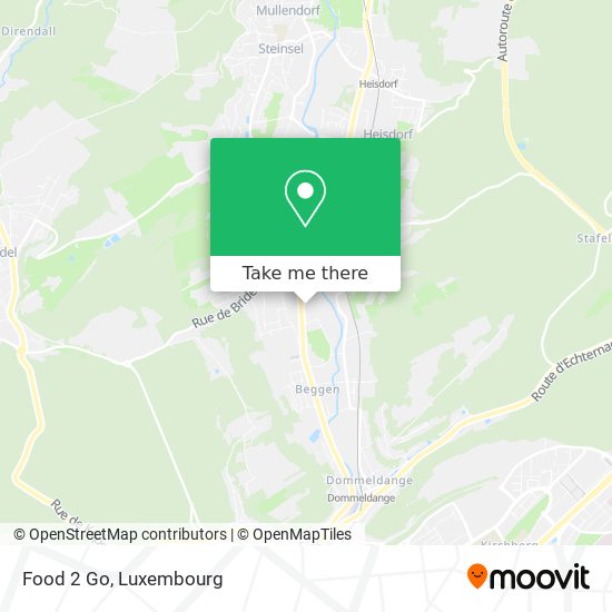 Food 2 Go map