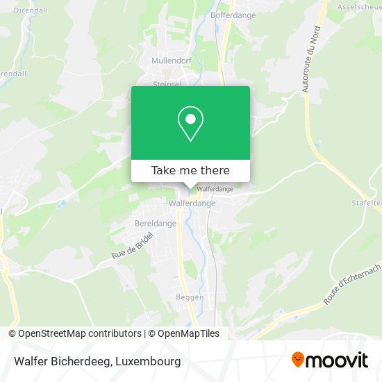 Walfer Bicherdeeg map