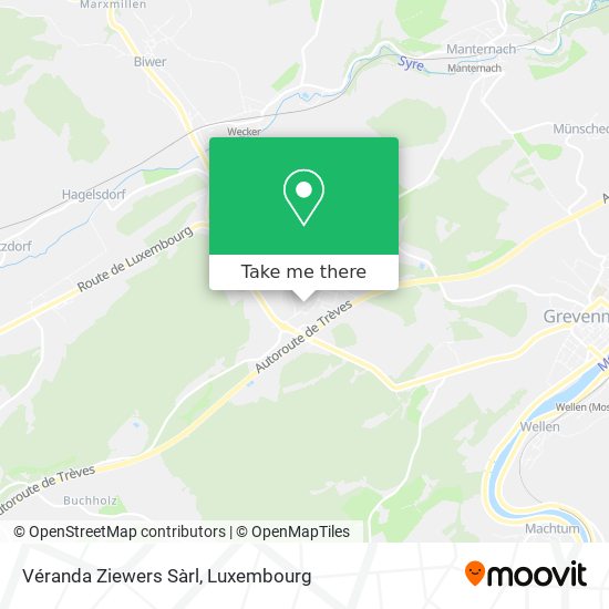 Véranda Ziewers Sàrl map
