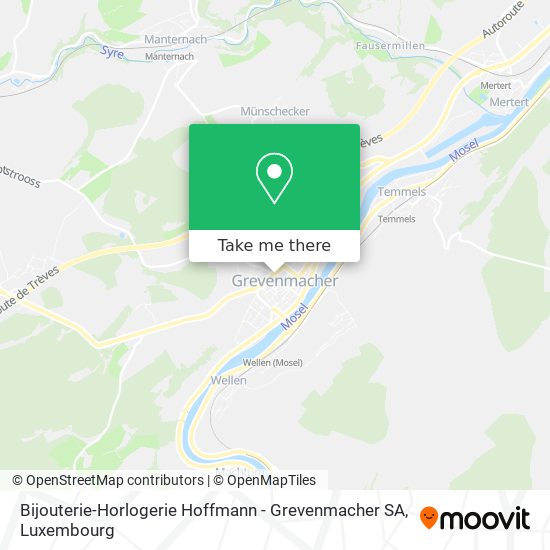 Bijouterie-Horlogerie Hoffmann - Grevenmacher SA Karte