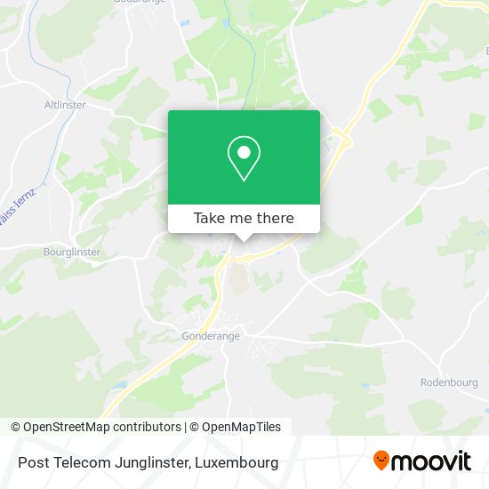 Post Telecom Junglinster map