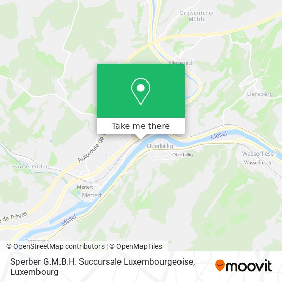 Sperber G.M.B.H. Succursale Luxembourgeoise map