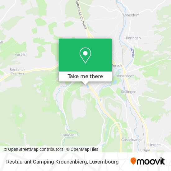 Restaurant Camping Krounenbierg map