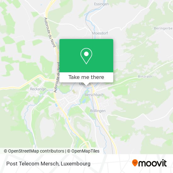 Post Telecom Mersch map