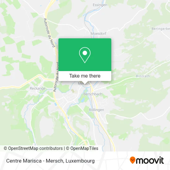 Centre Marisca - Mersch map
