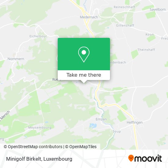 Minigolf Birkelt map