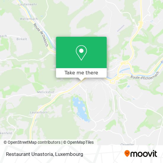 Restaurant Unastoria map