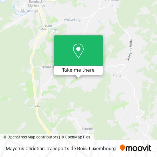 Mayerus Christian Transports de Bois Karte