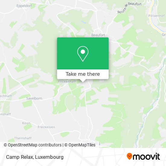 Camp Relax map
