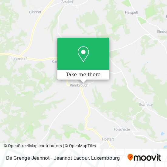 De Grenge Jeannot - Jeannot Lacour map