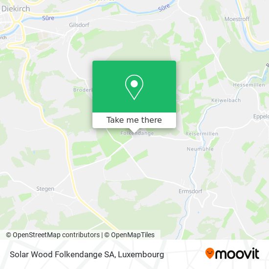 Solar Wood Folkendange SA Karte