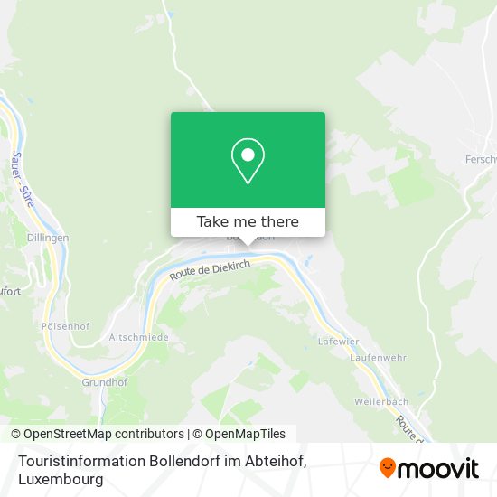 Touristinformation Bollendorf im Abteihof Karte