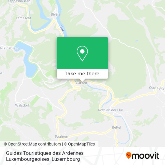 Guides Touristiques des Ardennes Luxembourgeoises Karte
