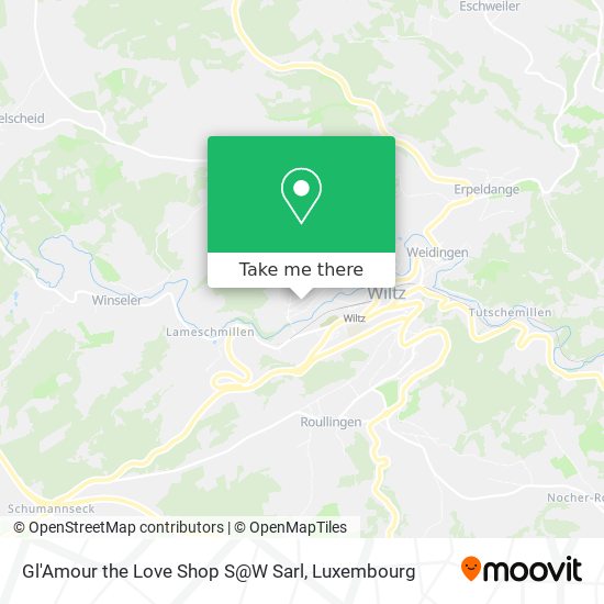 Gl'Amour the Love Shop S@W Sarl map