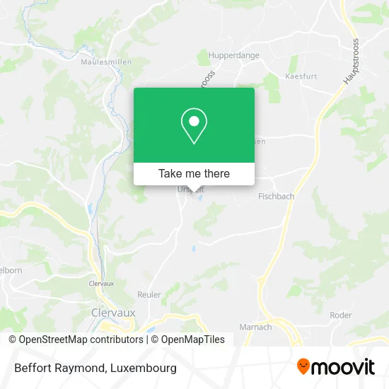 Beffort Raymond map