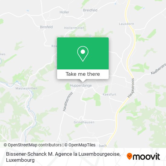 Bissener-Schanck M. Agence la Luxembourgeoise map