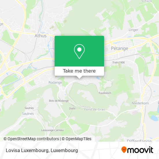 Lovisa Luxembourg map