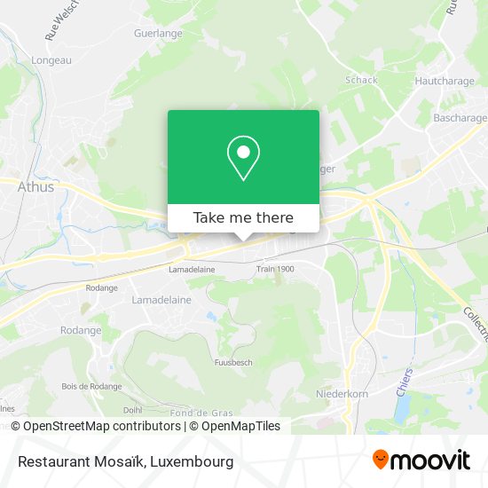 Restaurant Mosaïk map