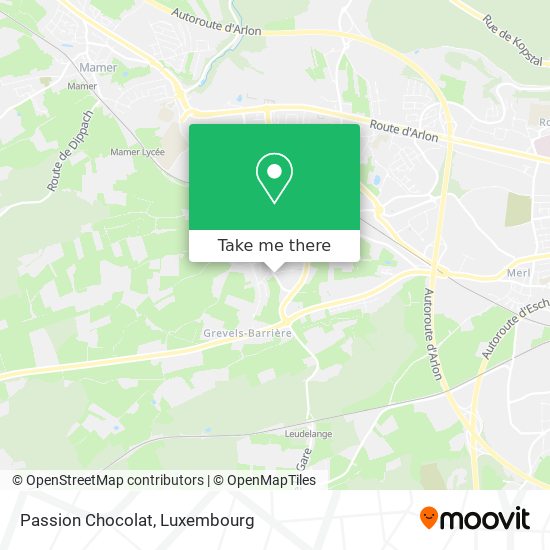 Passion Chocolat map