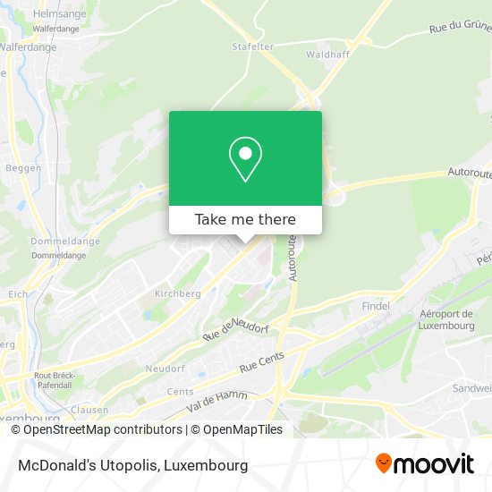McDonald's Utopolis map