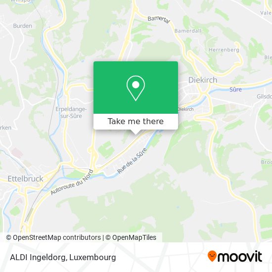 ALDI Ingeldorg map