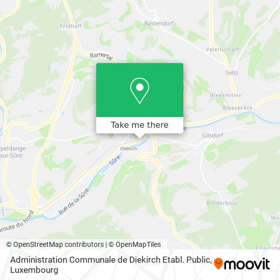 Administration Communale de Diekirch Etabl. Public map