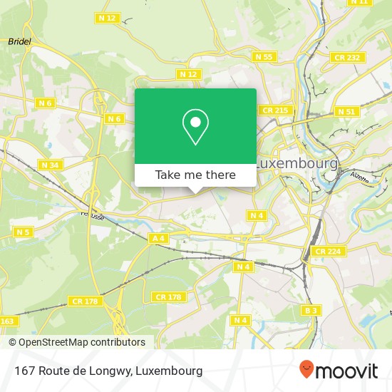 167 Route de Longwy map