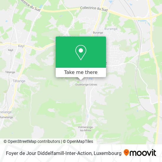 Foyer de Jour Diddelfamill-Inter-Action map