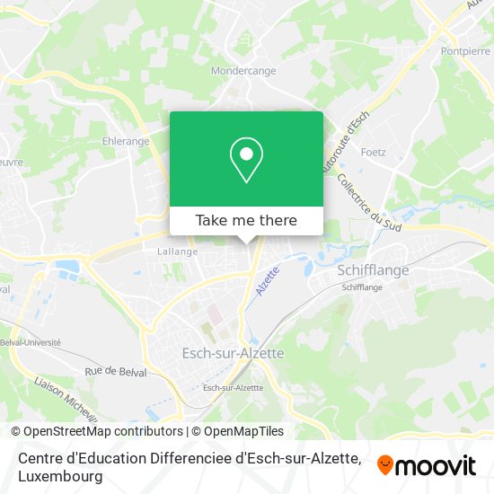 Centre d'Education Differenciee d'Esch-sur-Alzette map